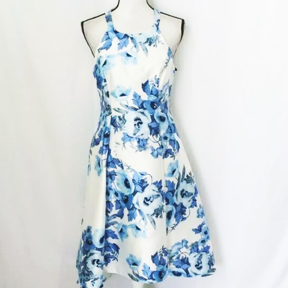 Adrianna Papell high low floral Tole dress - Picture 6 of 8